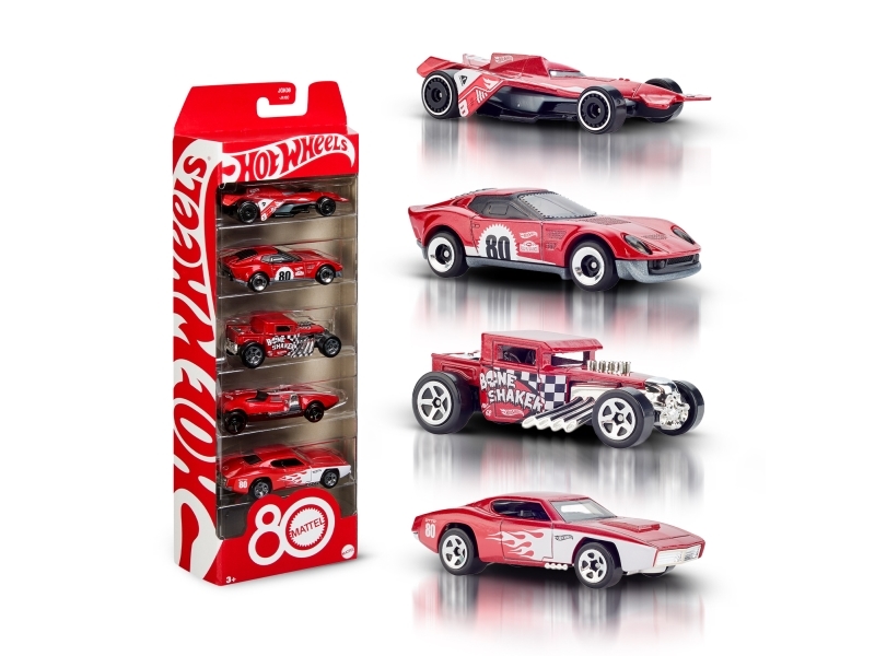 Hot Wheels Jgk08, Fahrzeug-Set, 3 Jahr(E), Kunststoff, Metall, Rot, Weiß