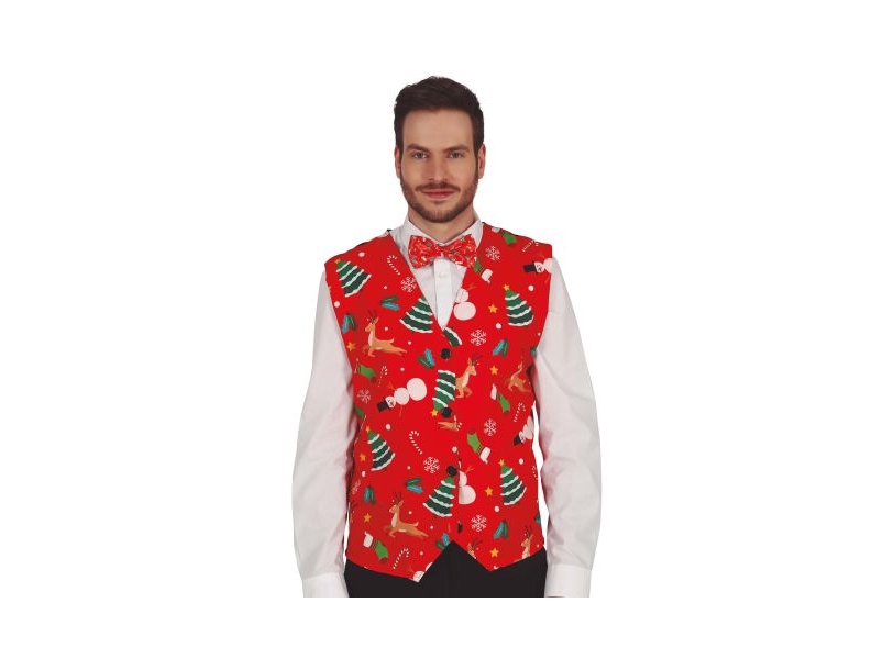 Rote Weihnachtsweste