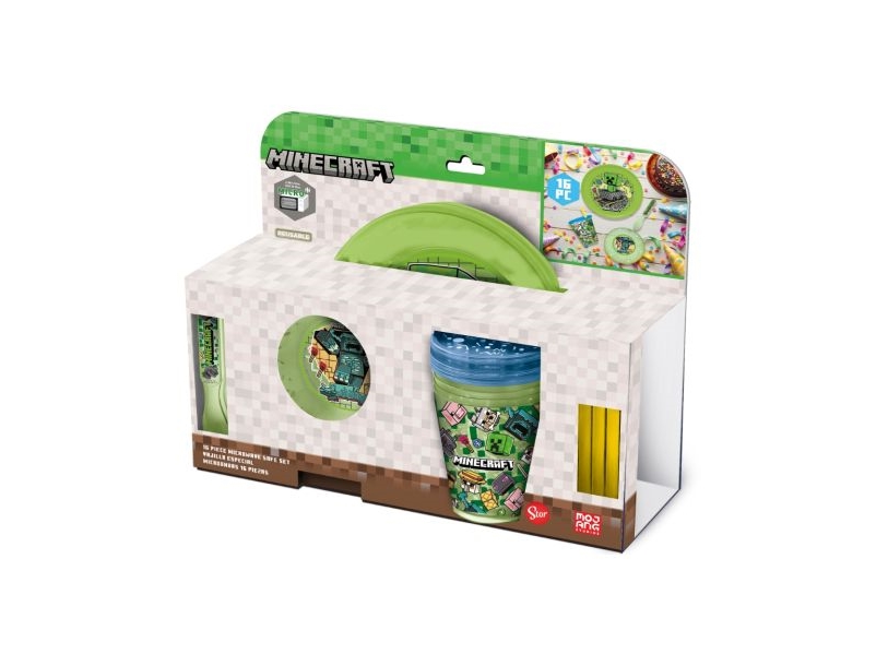 Minecraft Party-Set, 16 Teile