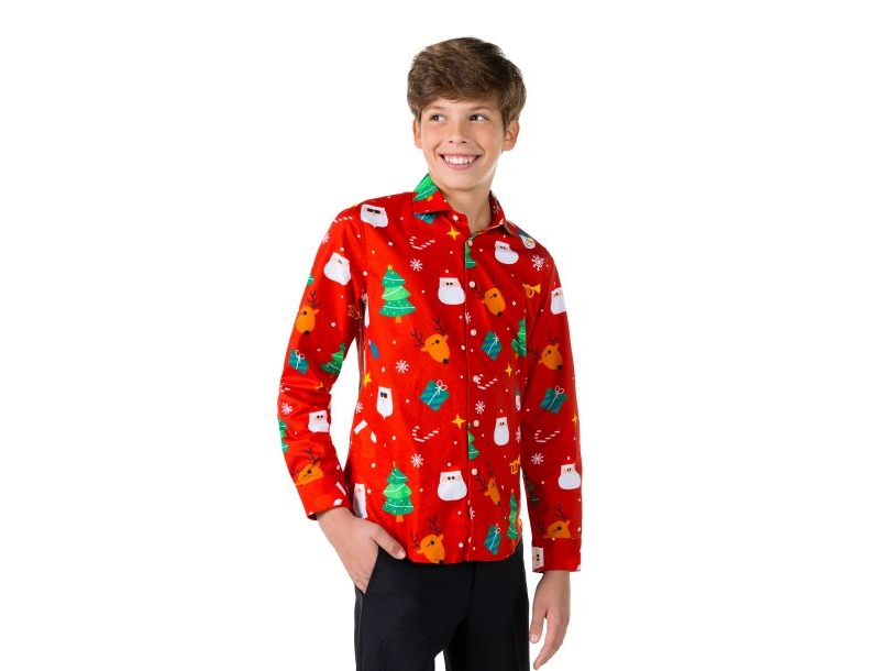 Rotes Weihnachtsshirt Für Teenager