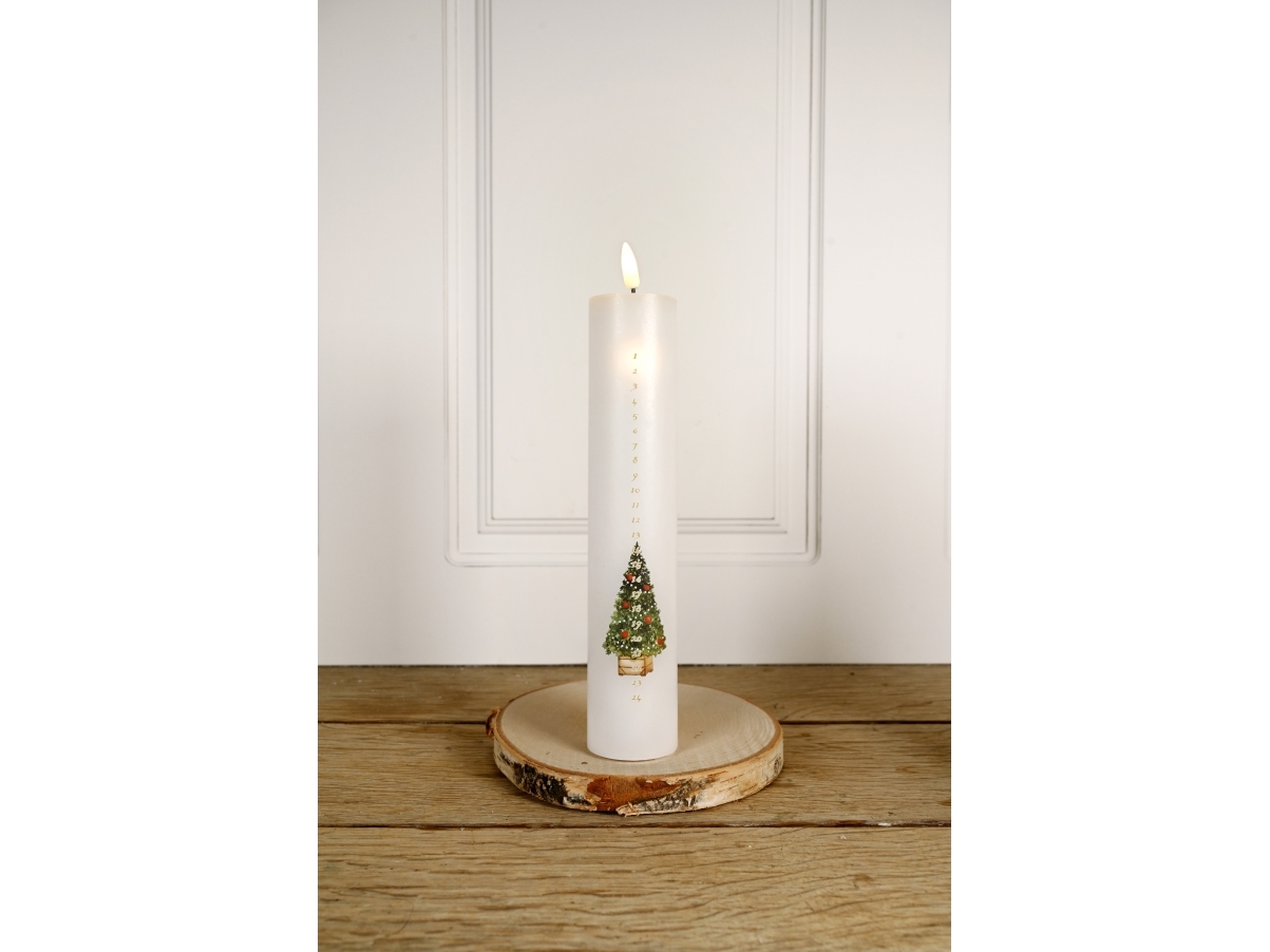 Det Gamle Apotek Kalenderlys m. led, h 24.5cm dia. 5cm magic christmas