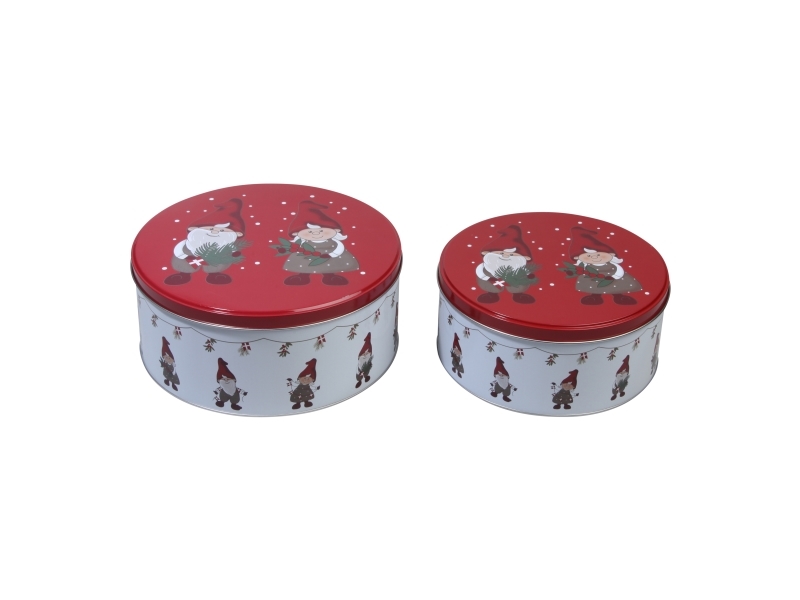 Det Gamle Apotek Kagedåse - 2 stk., h8,6xd19,7/h7,7xd16,7, 2/set,