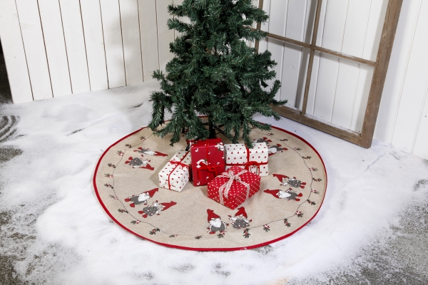 Det Gamle Apotek Juletræstæppe dia. 100cm, celebrate christmas,