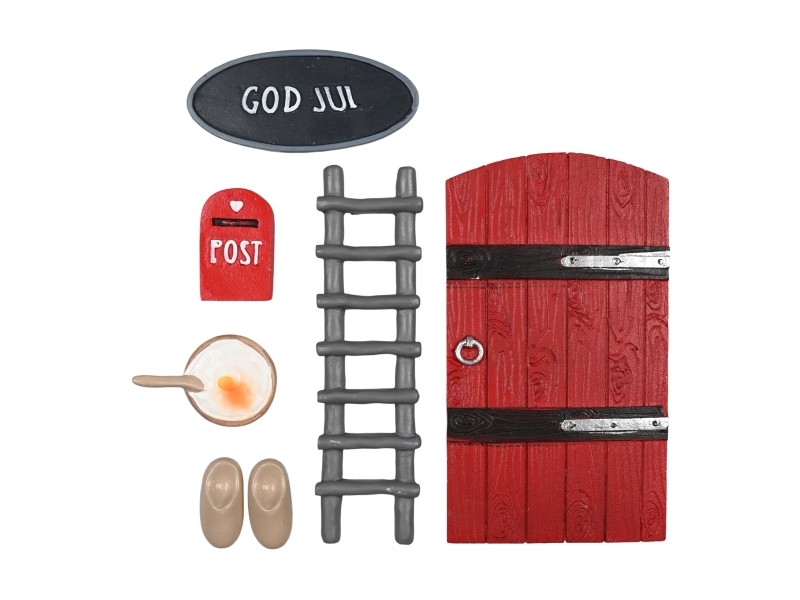 Det Gamle Apotek Elf dörrset, h 14cm, b 8cm. 6 delar/färgbox | N - A | GameStuff