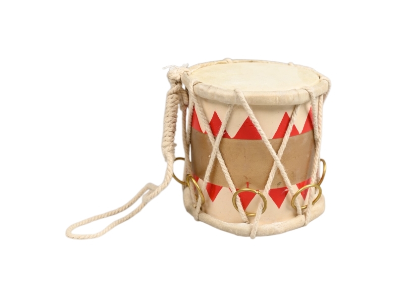 Det Gamle Apotek Tromme, h 7,5cm, dia. 7cm, guldfarvet