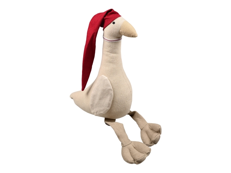 Det Gamle Apotek Gås, h 46cm, b 11cm, d 20cm, beige, magic christmas