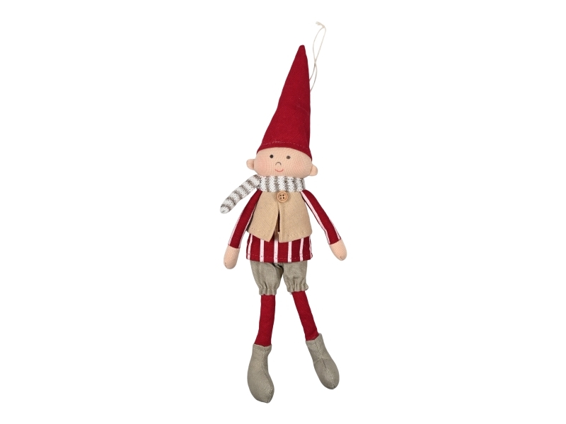 Det Gamle Apotek Elf, H 34Cm, B 7Cm, Rot, Nordischer Kobold