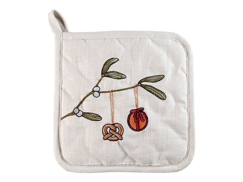 Det Gamle Apotek Grydelap Oeko-Tex , H 20Cm, B 20Cm, 2/Set, Brun, Christmas Ornaments, Bomuld