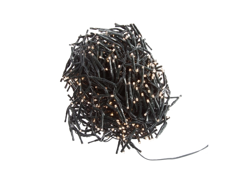 Det Gamle Apotek Klyngelyskæde 600 led l1200 cm 31v adapter ip44 grøn, 1/colorbox