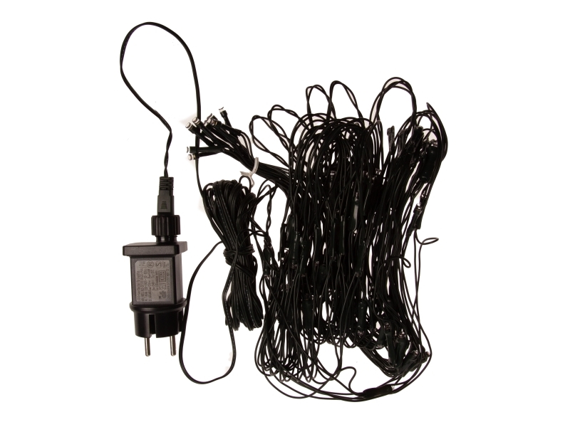 Det Gamle Apotek Lyskæde net 100 led b 150cm d 150cm 31v adapter ip44 grøn, 1/colorbox