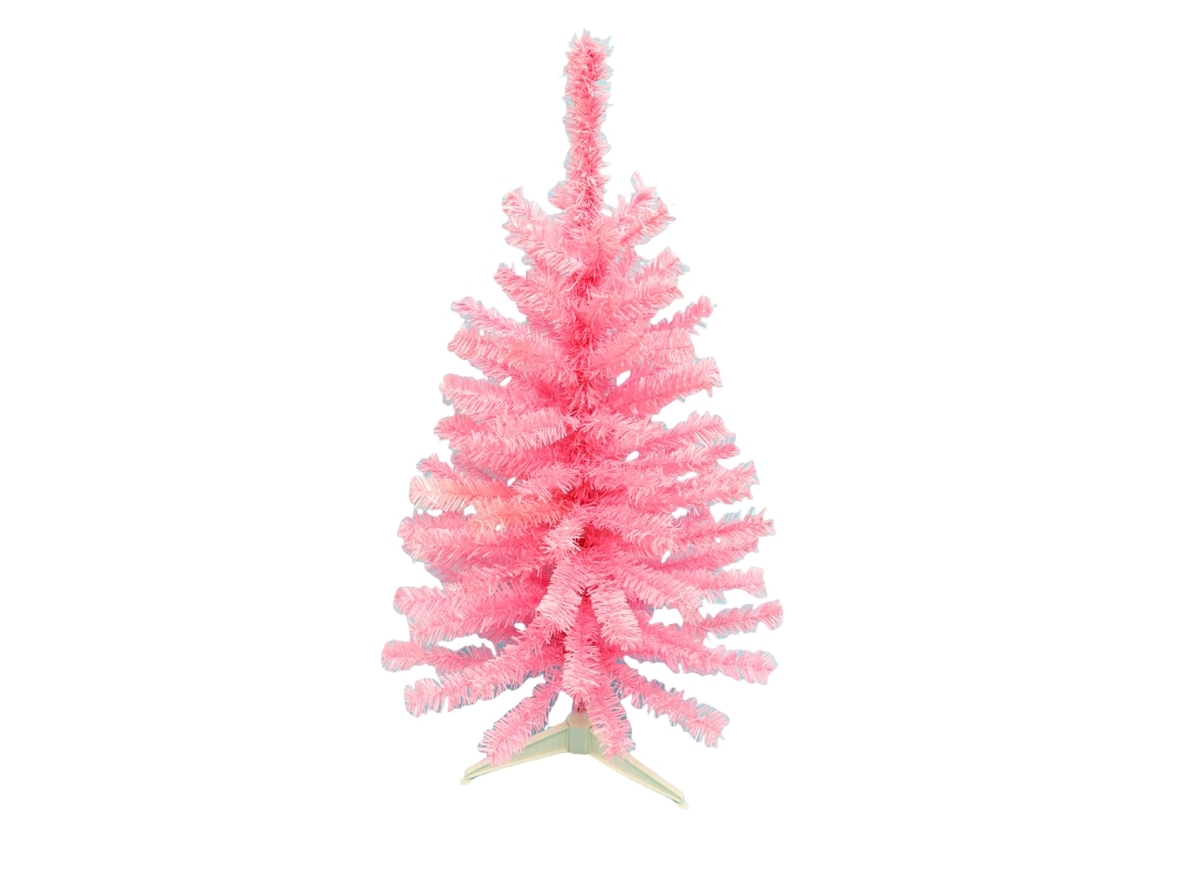 Det Gamle Apotek Kunstig juletræ m afstivet top, h 90cm, dia. 50,8cm, pink, indendørs