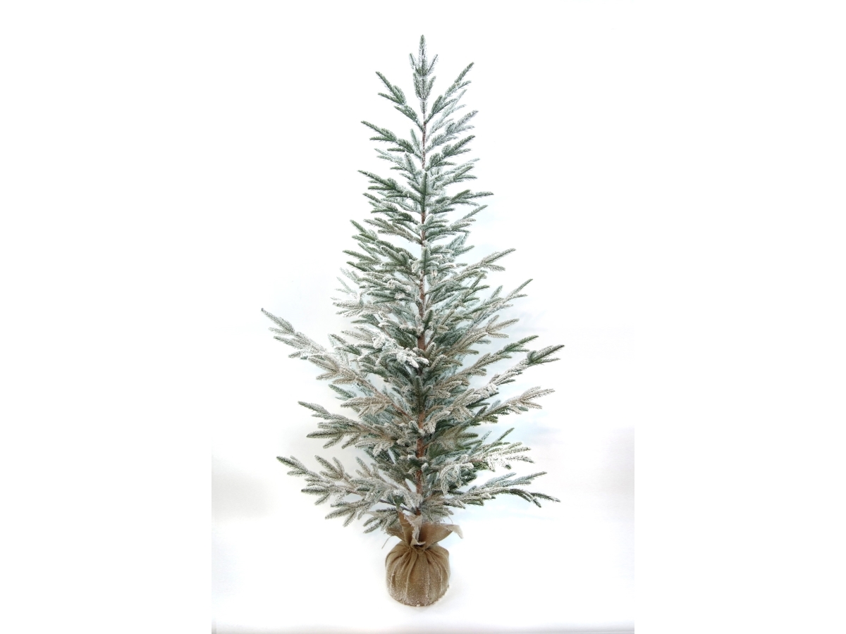 Det Gamle Apotek Juletræ, h 180cm, dia. 76cm, grøn/hvid, plastik,