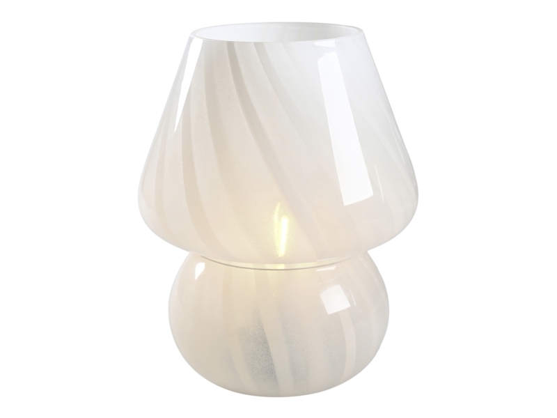Det Gamle Apotek Tischleuchte Mit 0,8W Glühbirne,H19,5Cm,Dia.15Cm,1/Colorbox,Weiss,Exkl.2Xaaa