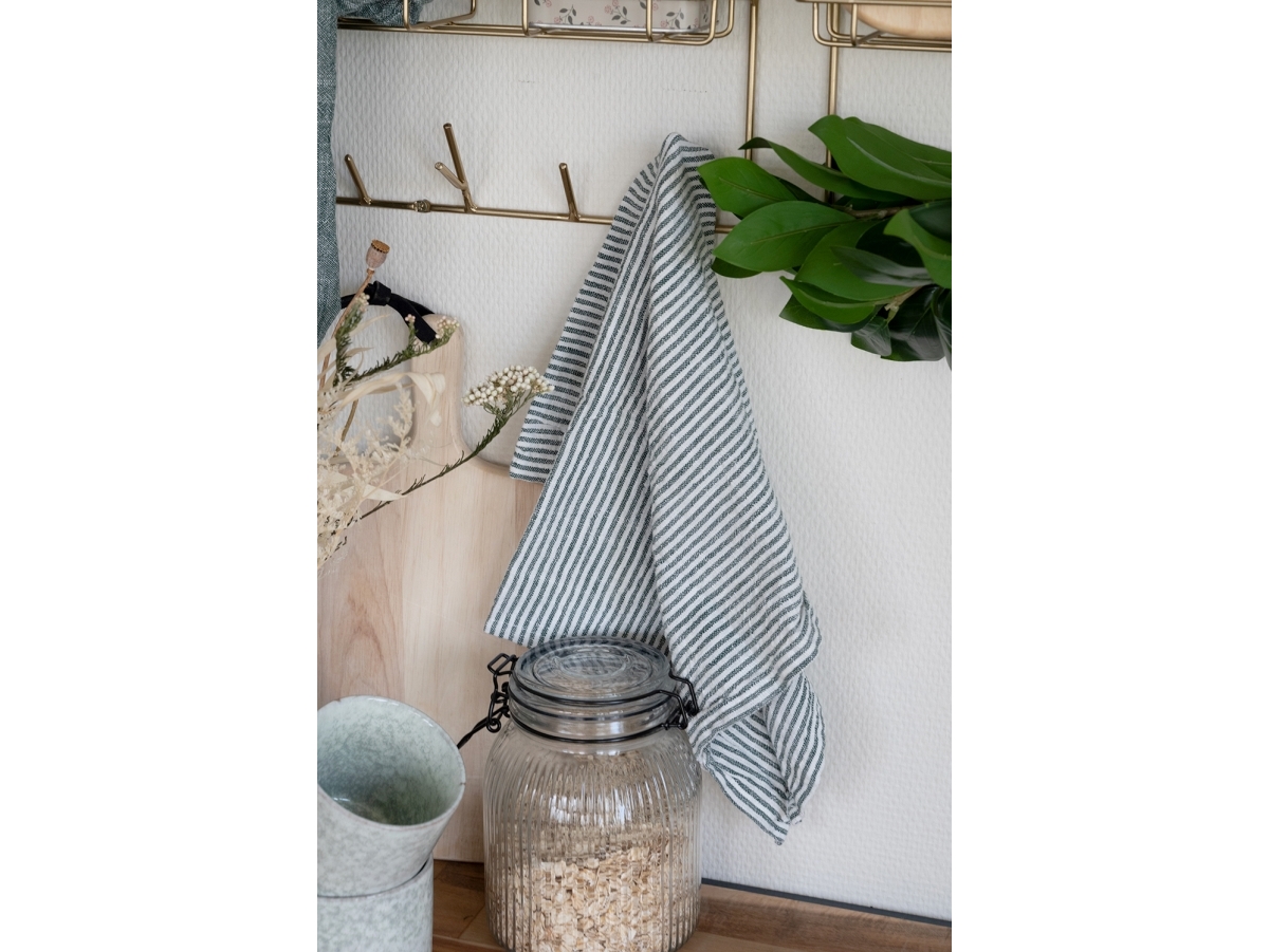 Det Gamle Apotek kökshandduk, oeko-tex, b 50 cm, d 70 cm, 2-pack, grön | Bostäder - Hemtextil - Kökstextilier | GameStuff