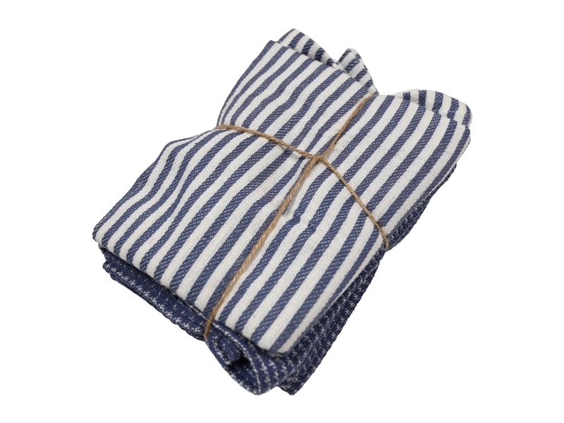 Det Gamle Apotek Kökshandduk, oeko-tex b 50cm, d 70cm, 2/set/set, blå | Bostäder - Hemtextil - Kökstextilier | GameStuff