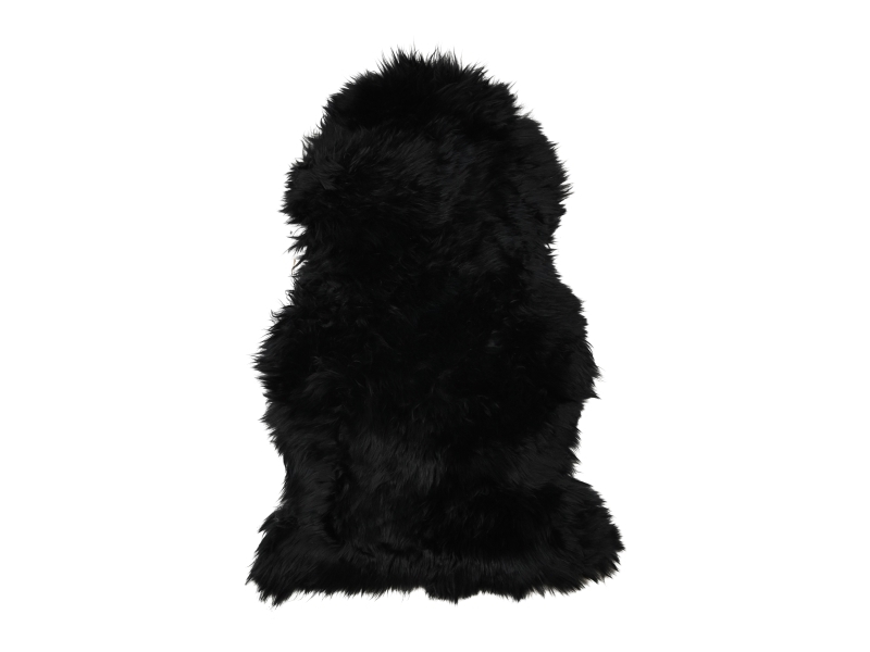 Det Gamle Apotek Lammeskind patchwork, h 85cm, b 55cm, 1/bag/stk., sort