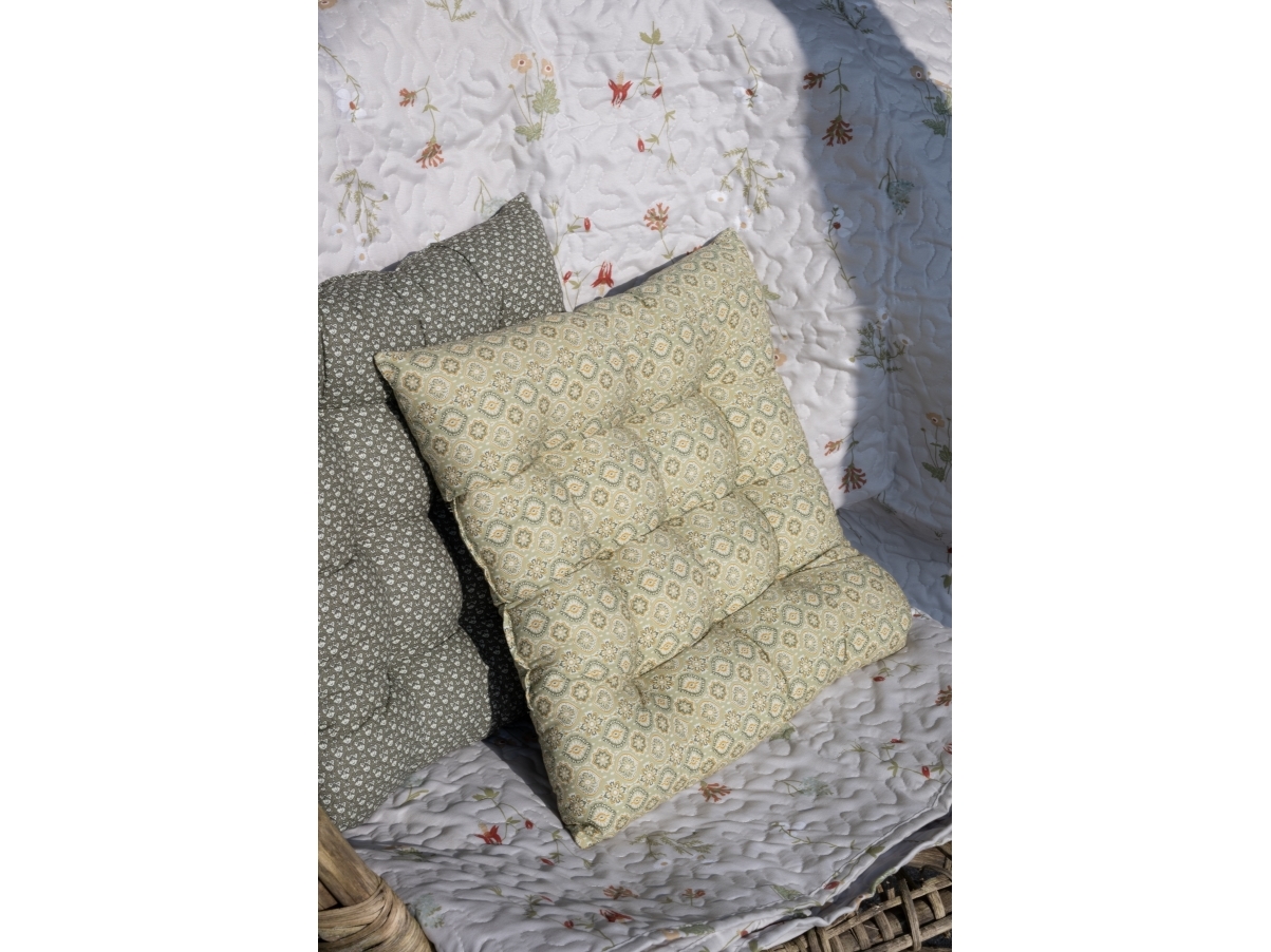 Det Gamle Apotek kudde, b 40 cm, grön | Bostäder - Hemtextil - Dekorativa kuddar | GameStuff