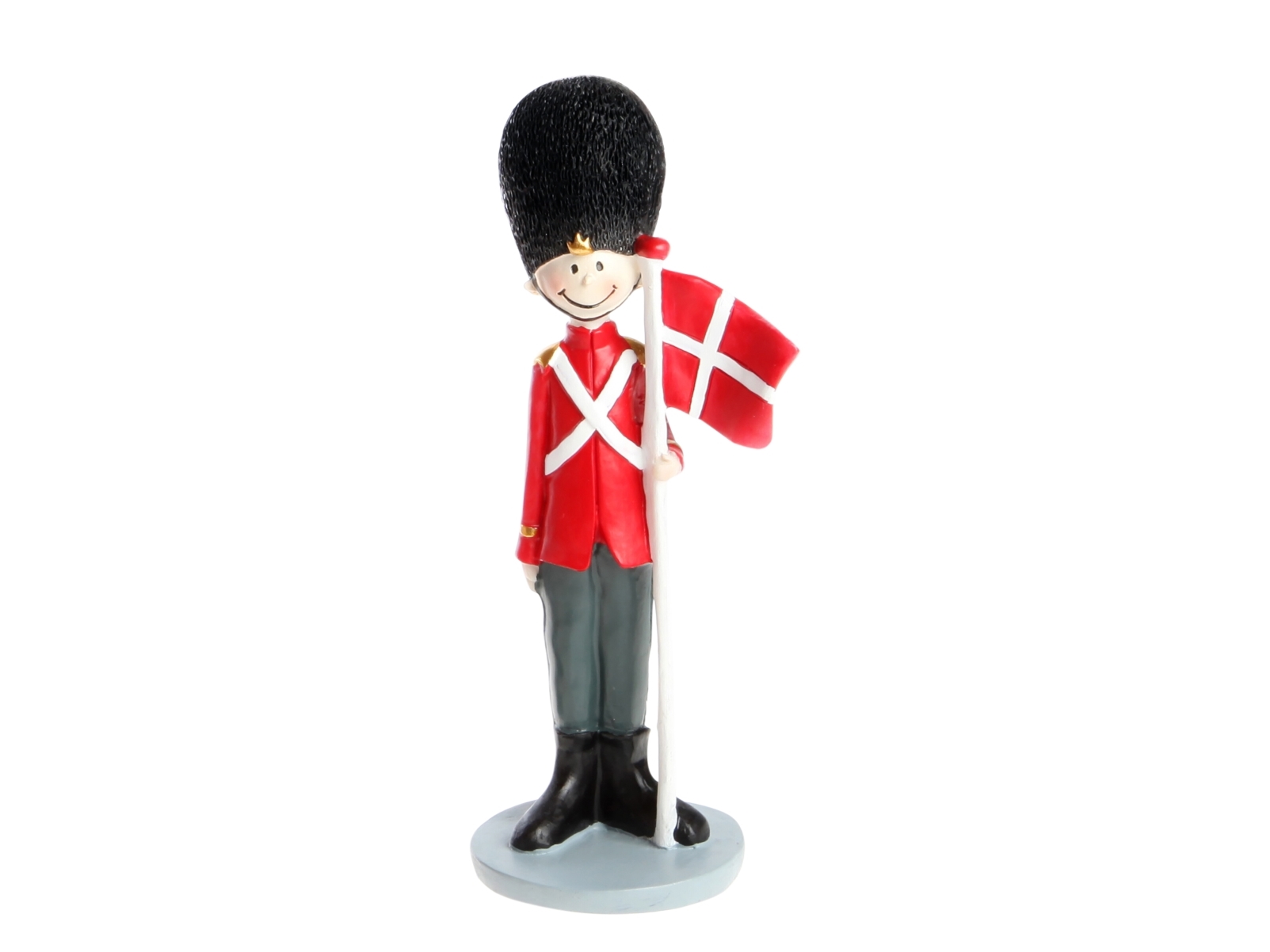 Det Gamle Apotek Soldat Med Flagstang, H 16Cm, Dia. 5Cm 1/Colorbox, Rød