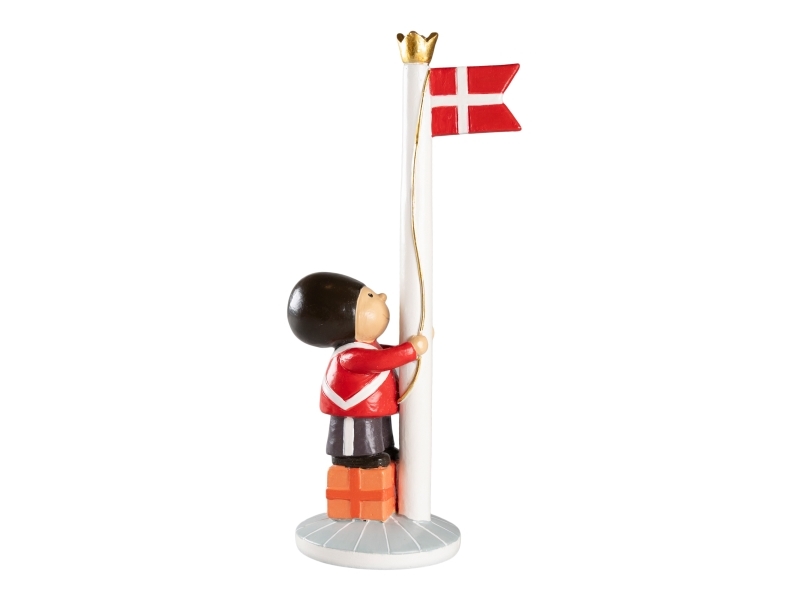 Det Gamle Apotek Soldier with flag, h 23cm, 1stk/colorbox, rød, g