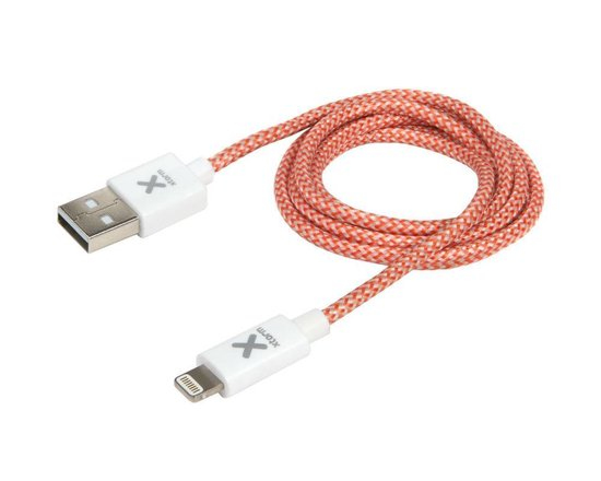 Xtorm Cx010, 2,5 M, Lightning, Usb A, Hanstik, Hanstik, Grå, Rød