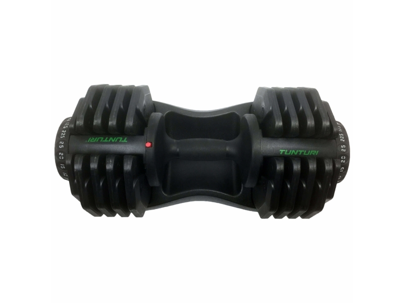 Tunturi 14TUSCL383, Justerbar håndvægt, Sort, 25 kg, 42,5 cm, 1 stk