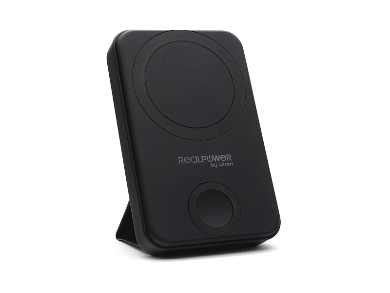 Realpower 444408, 10000 Mah, Kabelloses Aufladen, Schwarz