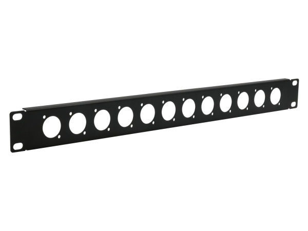 19'''' Rackplatte 1U 12X D-Typ (Xlr)