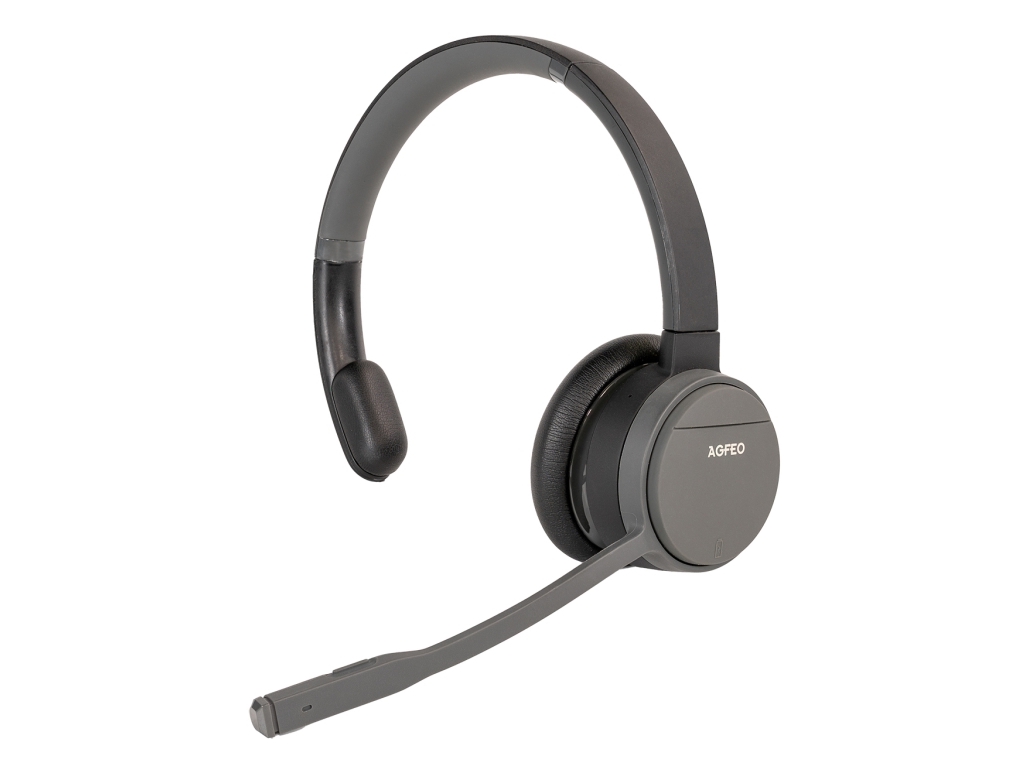 Agfeo Infinity Mono, Trådløs, Kontor/Callcenter, 127 G, Headset, Sort