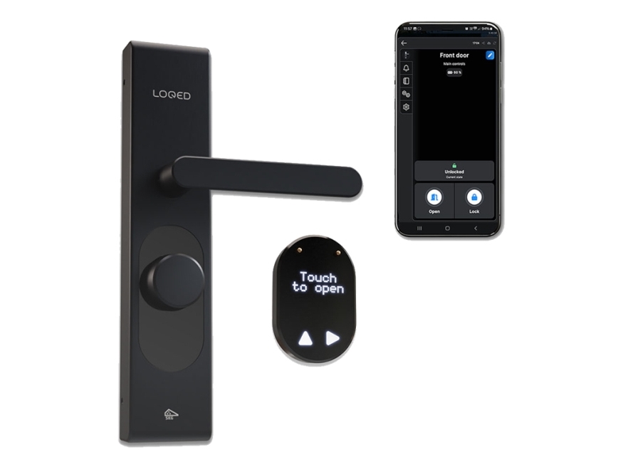 Shelly LOQED Touch Smart Lock - Black Edition | Smarta hem - Märken - Shelly | GameStuff