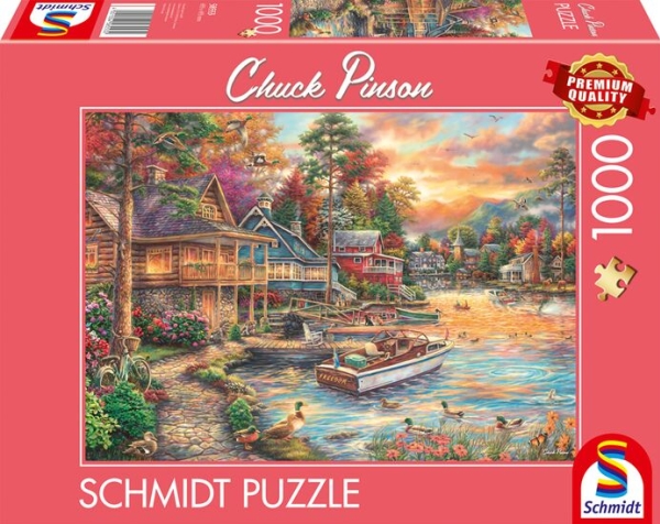 Schmidt Spiele 58553, 1000 Brikker, By, 12 År
