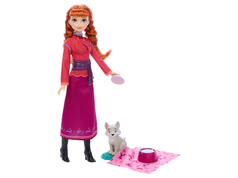 Disney Frozen Disney Frost Anna-docka och vargunge, Modedocka, Flicka, 3 År, 304,8 mm, -1045000 g, Multifärg | N - A | GameStuff