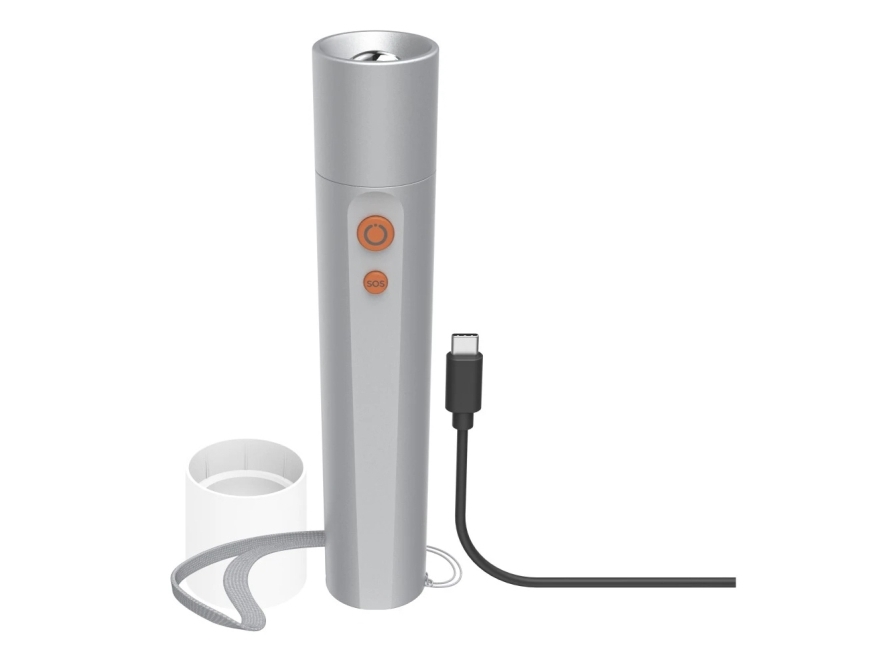 Hama Fl350-C, Hånd Lommelygte, Sølv, Aluminium, Led, 1 Lampe( R), 3 W