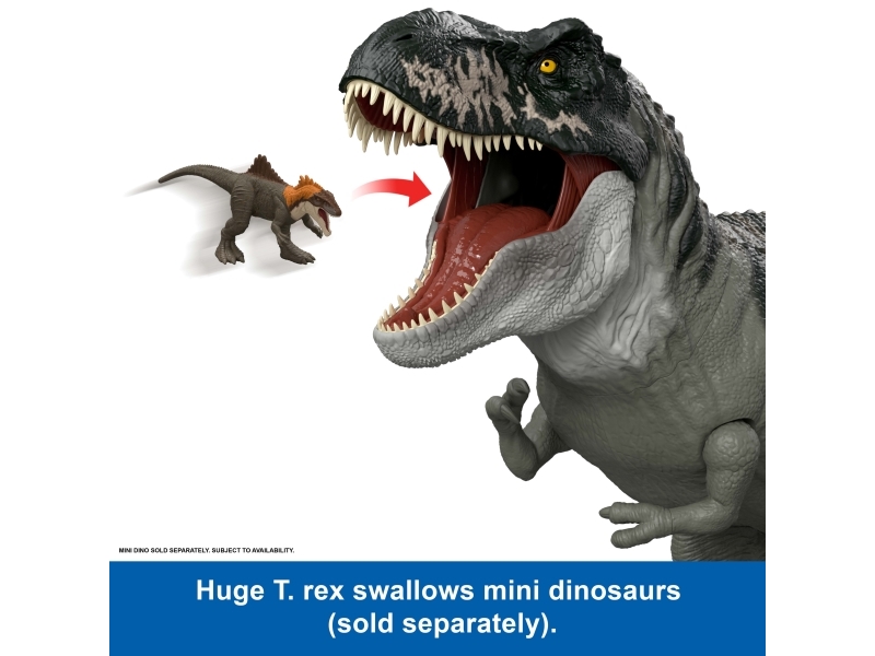 Jurassic World Rebirth Super Colossal Tyrannosaurus Rex-actionfigur, T-rex-dinosaurlegetøj, filmlegetøj, 4 År, Flerfarvet, Plast