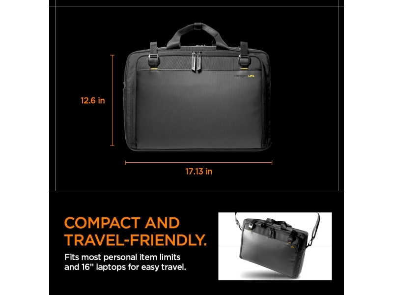 Spigen Schwarz Klasden Tasche Für 16-Zoll-Laptop, Afa09540 - Image 4