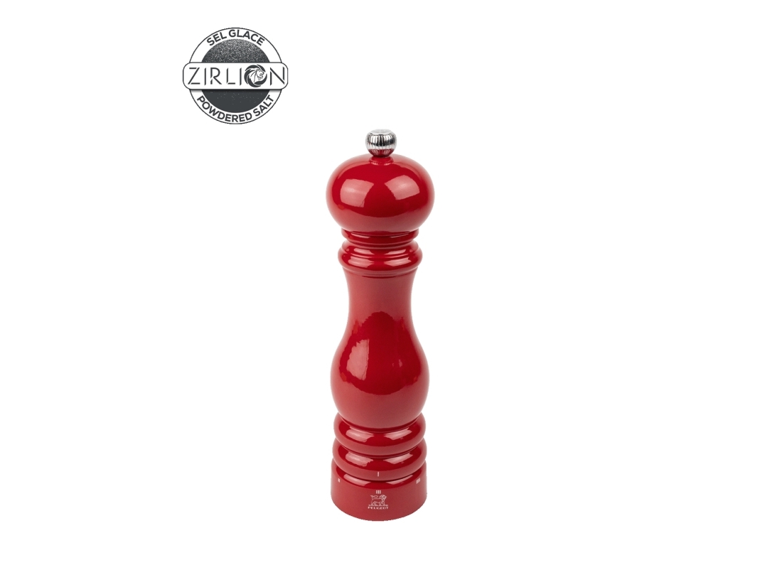 Peugeot Paris uSelect, Saltkvarn, Röd, Trä, Rostfritt stål, 220 mm, Frankrike | Bordssättning - Tillbehör för bordet - Salt och peppar | GameStuff