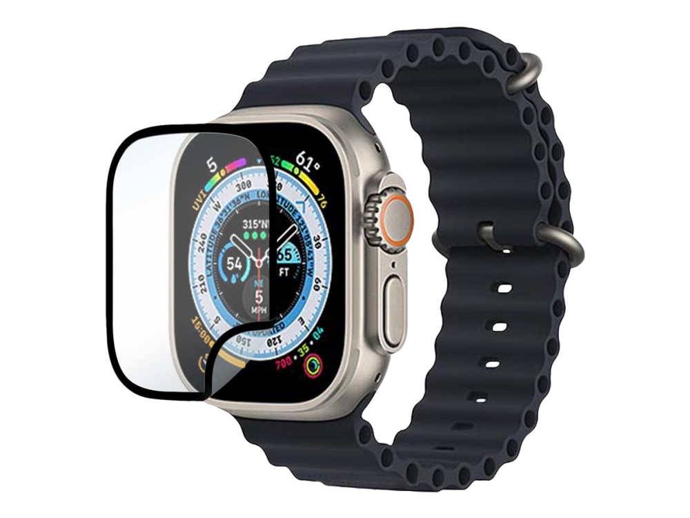 Estuff Es501020, Uhren-Bildschirmschutz, Apple, Watch Series 6, Watch Series 7, Watch Series 8, Gehärtetes Glas, 10 G, 85 Mm