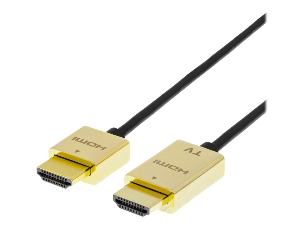 Deltaco - High Speed - Hdmi-Kabel Med Ethernet - Hdmi Han Til 19 Pin Micro Hdmi Type D Han - 3 M - Sort - 4K30 Hz Support, Ultratynd
