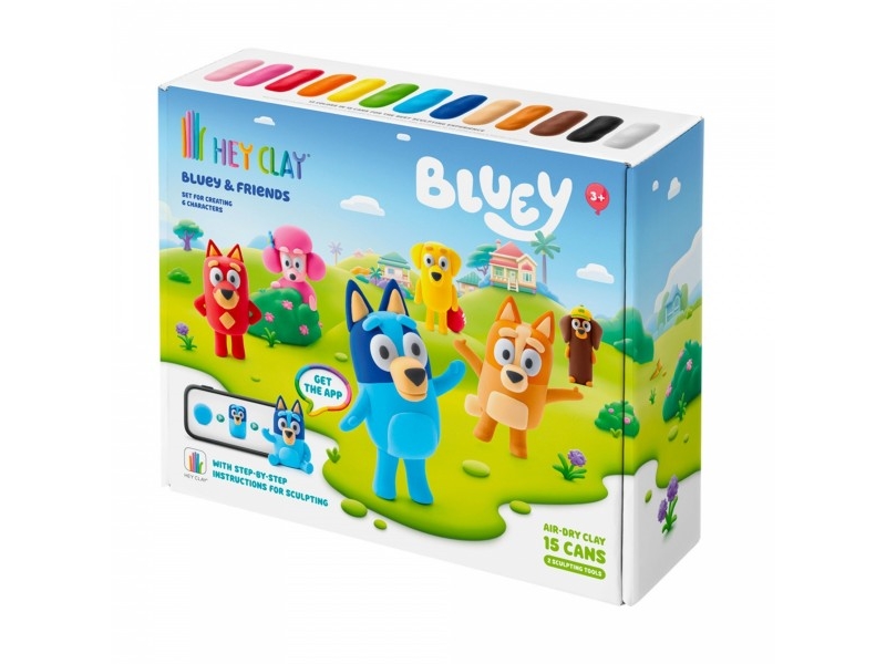 HEY CLAY_ZEST_BLUEY+AKC 15 | Leksaker - Kreativitet - Spela degen | GameStuff