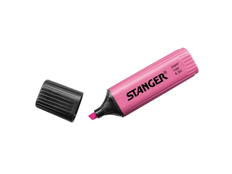 Stanger 180004000, 10 Stk, Pink, Mejselspids, Sort, Pink, 1 Mm, 5 Mm