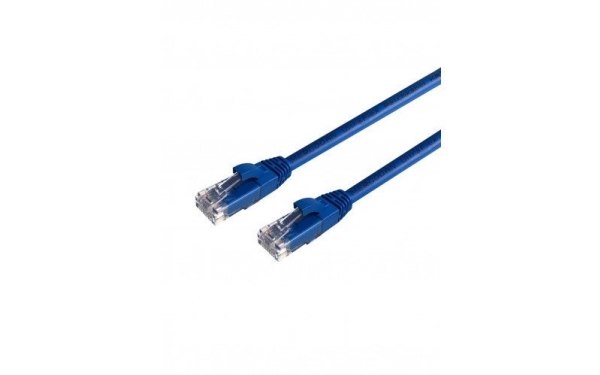 Mercodan Ultraflex Patchcord Cat6 Utp, 2,0M, Blå, Lszh Halogenfri, Awg26, Kobber, Fluke Testet, 2M, Cat6, U/Utp (Utp), Rj-45, Rj-45
