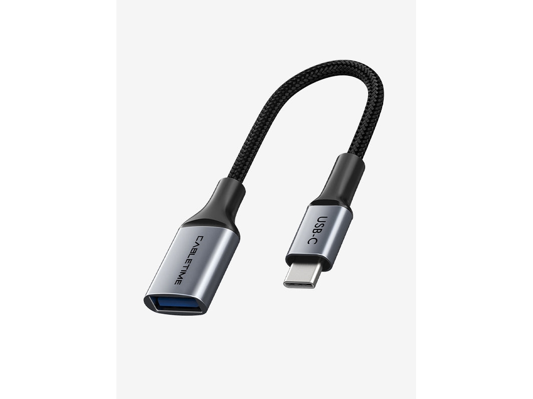 Cabletime Cp60g, Usb Type-A, Usb Type-C, 0,15 M, Sort, Grå
