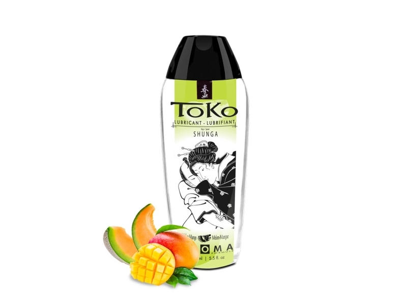 SHUNGA Toko Melon, 165 ml, 235,8 g, Vandbaseret smøremiddel, Oral, Sexlegetøj, Vaginal, Mango, Melon, Flaske