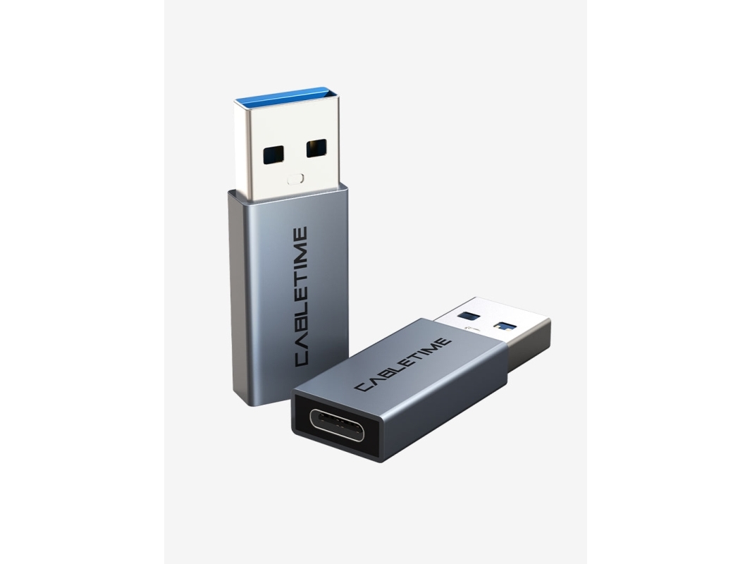 Cabletime Cp77g, Usb Typ-A, Usb Typ-C, Grau