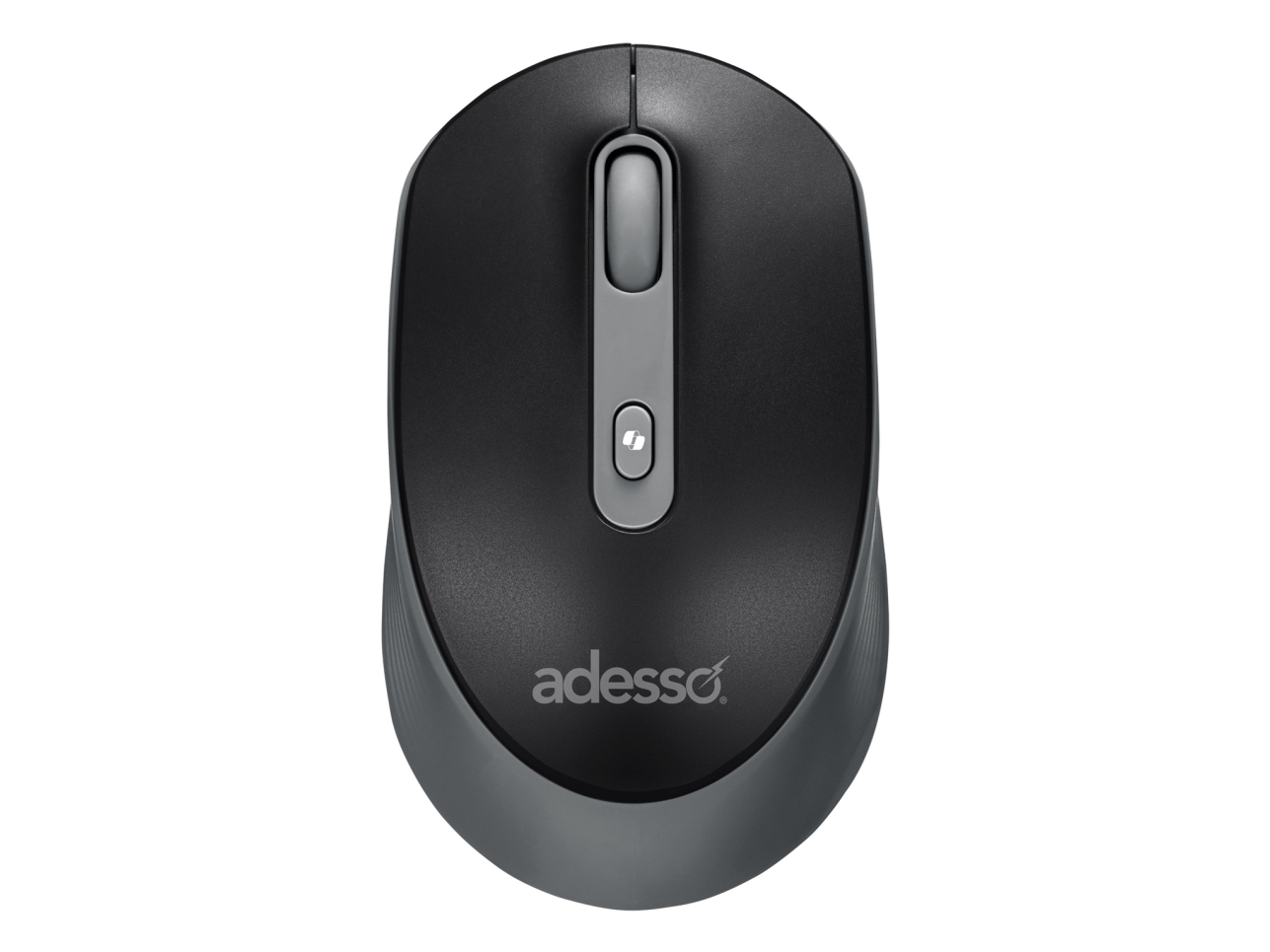 Adesso Imouse A30b, Beidhändig, Optisch, Rf Wireless, 1200 Dpi, Schwarz, Grau