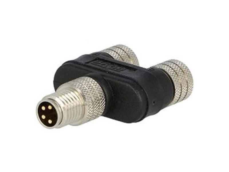 Molex 4 Pole M8 Plug To 4 Pole M8 Socket Adapter