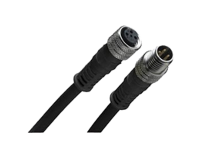 Molex Straight Female 4 Way M12 To Straight Male 4 Way M12 Sensor Actuator Cable, 2M