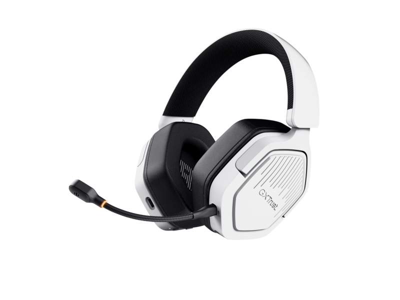 Trust Gxt 493Ps Carus, Kabel & Trådløs, 20 - 20000 Hz, Spil, 280 G, Headset, Hvid