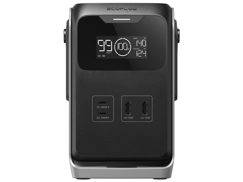 EcoFlow TRAIL 200 DC, Litiumjärnfosfat (LiFePo4), Solar, USB, 198 wh, 220 W, 12 W, 140 W | Huset - Solpaneler & batterier - Kraftverk | GameStuff