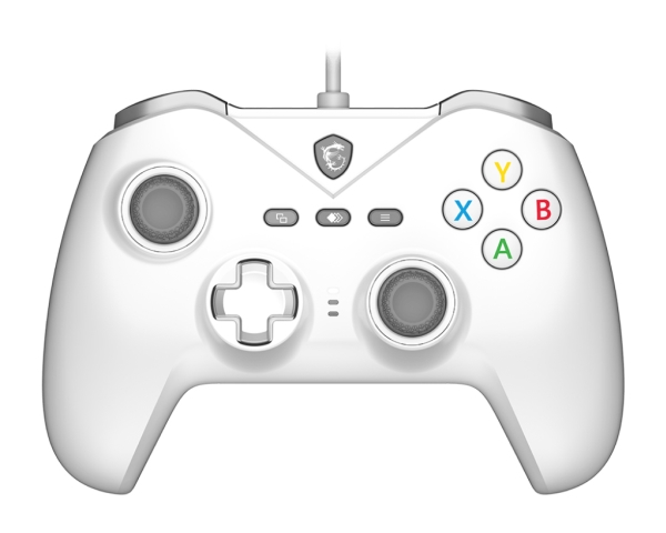 Msi Force Gc200 White, Gamepad, Android, Pc, Back Button, D-Pad, Macro Button, Power Button, Start Button, Turbo Button, Analogue / Digital, Wired, U