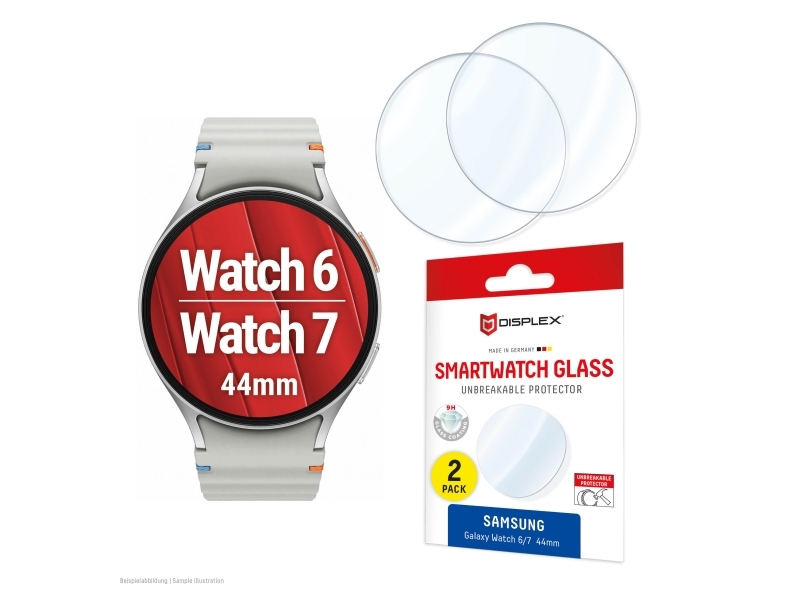 Displex Unzerbrechliches Smartwatch Glass Für Samsung Galaxy Watch 7/6 (44Mm)